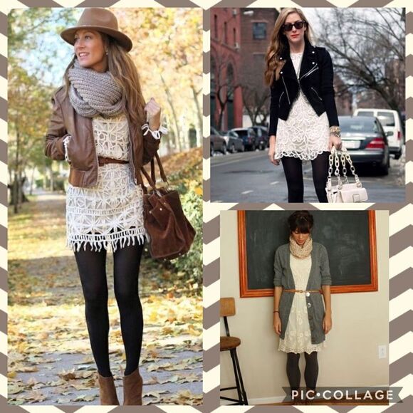 White lace dress fully lined - Picture 1 of 5